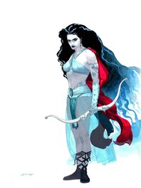 Esad Ribic - Norse she-warrior - Original Illustration