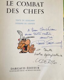 Double dédicace Goscinny Uderzo «Le Combat Des Chefs »
