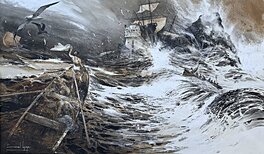 Emmanuel Lepage - Tempête - Illustration originale