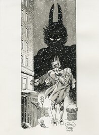 Mitton, Photonik, illustration#48, L'Ombre, éditions B&W, 2022.