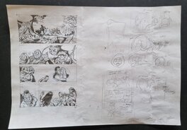 Planche originale - L'invincible - The original II - dessin et crayonné préparatoire d'une planche