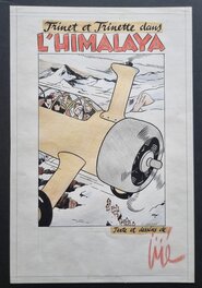 Original Cover - Trinet et Trinette dans l'Himalaya - couverture en couleurs