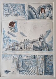 Clément Oubrerie - Les royaumes du Nord - tome 3 - planche en couleurs - Planche originale