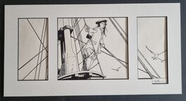 Patrice Pellerin - Epervier - Triptyque Horzon BD - illustration - Illustration originale