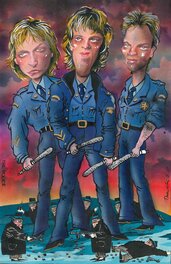 Piotr Drzewiecki - The Police - Illustration originale