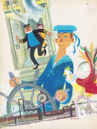 Jan Wesseling - Jan Wesseling | 1961 | Pipo en het Kindereiland - Illustration originale