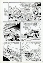 Sergio Asteriti - Topolino e la corsa del secolo - Planche originale