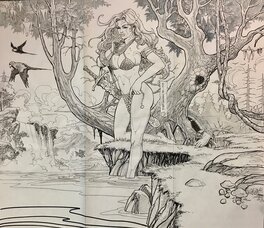 Romeo Tanghal - Red Sonja - Illustration originale