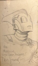 Dave Stevens-Dessin originale The Rocketeer