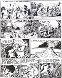 Planche originale - Bob Morane - La piste de l'ivoire - p44