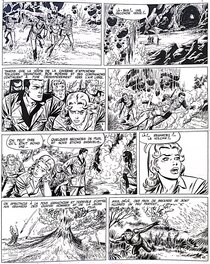 Planche originale - Bob Morane - La piste de l'ivoire - p49