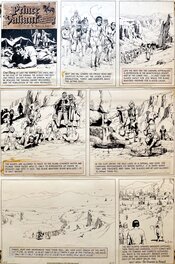 Planche originale - Prince Valiant - Les Iles Brumeuses (T16) - 17 Dec 1967