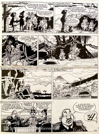 Jean-Claude Fournier - Spirou et Fantasio - Kodo le Tyran - T28 p41 - Planche originale