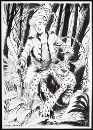 Manuel Garcia - Spirou et le Marsupilami (Commission) - Illustration originale