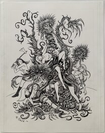 Richard Sala - Richard Sala - Day of the Triffids - Illustration originale