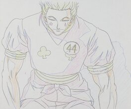 Hunter x Hunter Hisoka Morow Episode #23 Season 1 Production Cel A-19, Matching Douga (Animax, 2000)_Douga Hunter x Hunter Hisoka Morow Episode #23 Season 1 Production Cel A-19, Matching Douga (Animax, 2000)_Douga