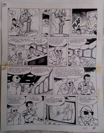 Gos - Gil Jourdan et les fantômes - Planche originale