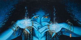 Olivier Ledroit - 2019 - Sorcière bleue - Original Illustration
