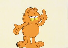 Jim Davis - Garfield and Friends "It Must Be True" Garfield Production Cel (Film Roman, 1989) - Original art
