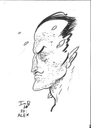 Ian Bertram - Sinestro - convention sketch - Original Illustration