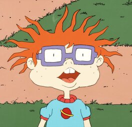 Arlene Klasky - Rugrats Chuckie Finster Production Cel with Master Background (Klasky-Csupo, c. 1990s) - Œuvre originale