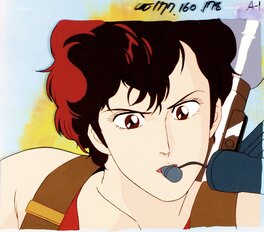 Original art - Tsukasa Hojo City Hunter / Nicky Larson #60 Cellulo de Production, Master Background (Sunrise, 1988).