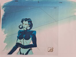 Peter Chung - Aeon Flux; Aeon Flux blue; Original Production Cel MTV Liquid Television, 1991 - Original art