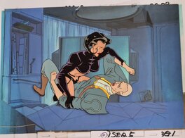 Peter Chung - Aeon Flux; Aeon Flux with Trevor (2); Original Production Cel MTV Liquid Television, 1991 - Original art