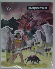 Lucien De Gieter - Papyrus COUVERTURE TOME 13 - Couverture originale