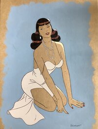 Philippe Berthet - Pin up - Original Illustration