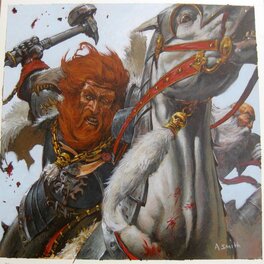 Adrian Smith - Warhammer - Les Chevaliers du Loup Blanc - Original Illustration