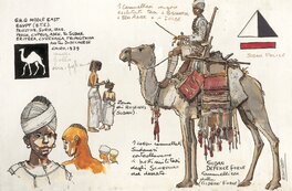 Hugo Pratt - Gli scorpioni del deserto 1 - back cover - Illustration originale