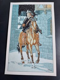 André Juillard - Ariane en cavalière - Illustration originale