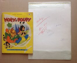 L'album FLEURUS du Moky 2 de 1960 ( non joint ) avec Le Verso de La Planche 10 avec indication , etc... L'album FLEURUS du Moky 2 de 1960 ( non joint ) avec Le Verso de La Planche 10 avec indication , etc...