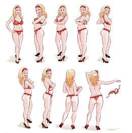 Strip tease in colors Strip tease in colors