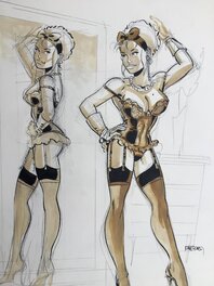 Mirabelle coquine devant son miroir (détail) Mirabelle coquine devant son miroir (détail)