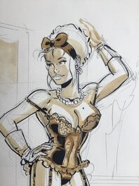 Mirabelle coquine devant son miroir (détail) Mirabelle coquine devant son miroir (détail)