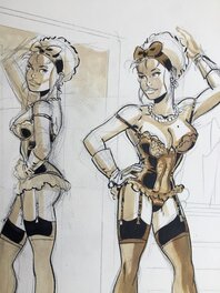Mirabelle coquine devant son miroir (détail) Mirabelle coquine devant son miroir (détail)
