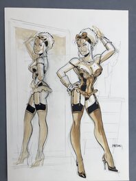 Mirabelle coquine devant son miroir (détail) Mirabelle coquine devant son miroir (détail)