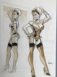Mirabelle coquine devant son miroir (détail) Mirabelle coquine devant son miroir (détail)