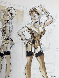 Mirabelle coquine devant son miroir (détail) Mirabelle coquine devant son miroir (détail)