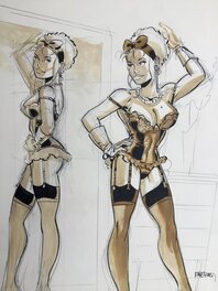 Mirabelle coquine devant son miroir (détail) Mirabelle coquine devant son miroir (détail)