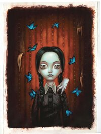 Benjamin Lacombe - Mercredi par Benjamin Lacombe - Illustration originale