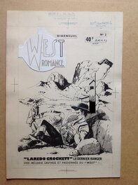 La Couverture originale du PF West Romance 2 au format entier de 20 X 29 Cm , Éo Bd Petit Format S.E.R 1959