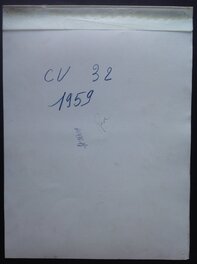 Le Verso de la planche originale avec annotation/indication au dos ... Le Verso de la planche originale avec annotation/indication au dos ...
