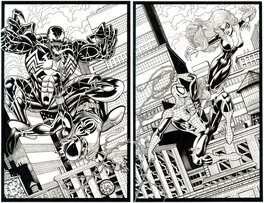 Scarlet Spider, Spider-man, Venom, Black Cat - Commission