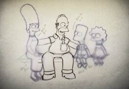 Matt Groening - Les Simpsons - Planche originale