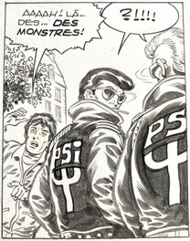 Jean-Yves Mitton - Mikros - Titans no 61 page 28 - planche originale - comic art Jean-Yves Mitton - Mikros - Titans no 61 page 28 - planche originale - comic art