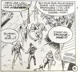 Jean-Yves Mitton - Mikros - Titans no 61 page 28 - planche originale - comic art Jean-Yves Mitton - Mikros - Titans no 61 page 28 - planche originale - comic art