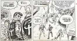 Jean-Yves Mitton - Mikros - Titans no 61 page 28 - planche originale - comic art Jean-Yves Mitton - Mikros - Titans no 61 page 28 - planche originale - comic art